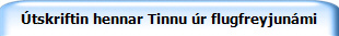 tskriftin hennar Tinnu r flugfreyjunmi